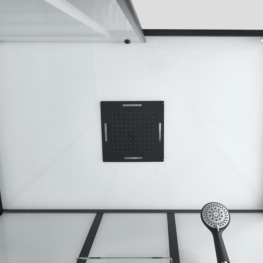 Douchecabine Boss & Wessing Elite 120x80x225 cm Mengkraan Zwart Profiel