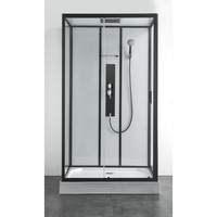 Douchecabine Boss & Wessing Elite 120x80x225 cm Mengkraan Zwart Profiel