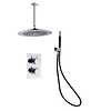 Inbouw Regendouche Set Boss & Wessing Talpa Pro met Plafondarm en Staaf Handdouche 20 cm