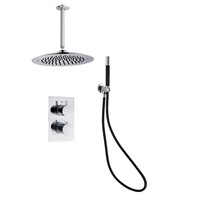Inbouw Regendouche Set Boss & Wessing Talpa Pro met Plafondarm en Staaf Handdouche 20 cm