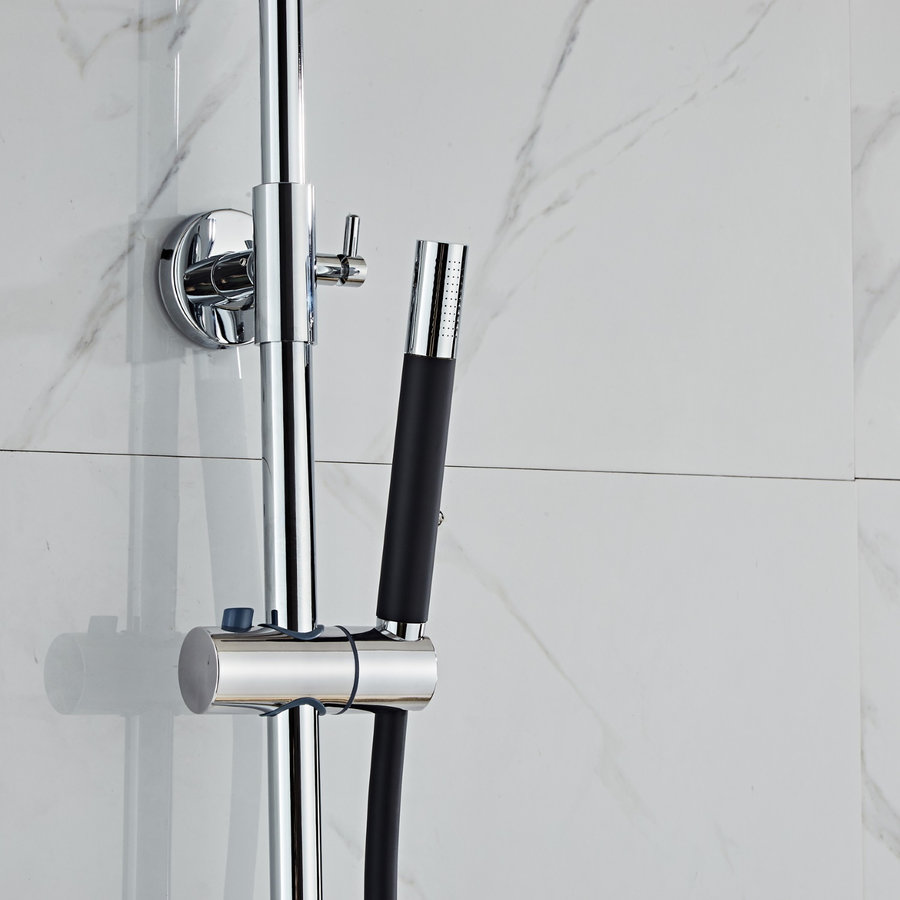 Opbouw Regendouche Set Boss & Wessing Talpa Pro Hoofddouche 30 cm met Staaf Handdouche