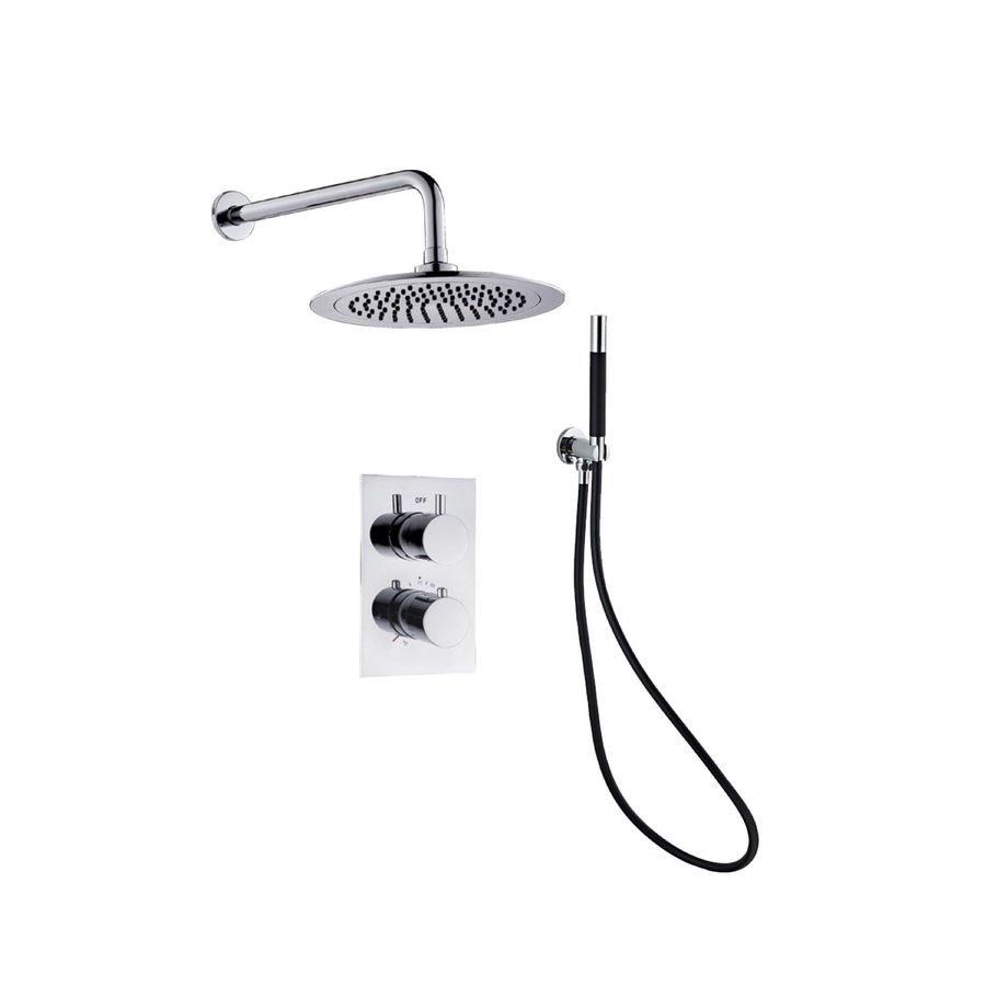 Inbouw Regendouche Set Boss & Wessing Talpa Pro met Muuruitloop en Staaf Handdouche 20 cm