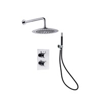 Inbouw Regendouche Set Boss & Wessing Talpa Pro met Muuruitloop en Staaf Handdouche 30 cm