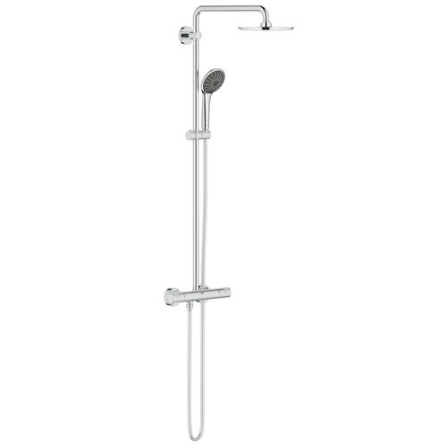 Grohe Vitalio Joy 210 Thermostaat Douchesysteem 3 Jets Chroom 