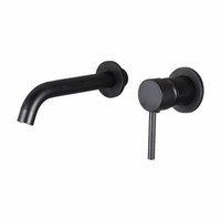 Inbouw Wastafelkraan Boss & Wessing Nero met Inbouwdeel Mat Zwart