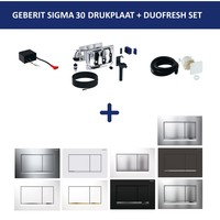 Bedieningsplaat Geberit Sigma 30 DF + DuoFresh Geurzuiveringssysteem Chroom