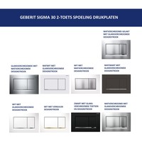 Bedieningsplaat Geberit Sigma 30 DF + DuoFresh Geurzuiveringssysteem Chroom