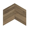 BWS Wandtegel Visgraat Fapnest Brown Chevron 7,5x45 cm Keramiek Bruin (Doosinhoud: 0,88 m2)
