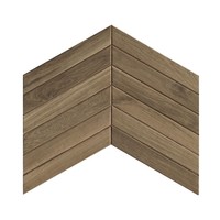 Wandtegel Visgraat Fapnest Brown Chevron 7,5x45 cm Keramiek Bruin (Doosinhoud: 0,88 m2)