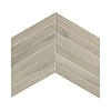BWS Wandtegel Visgraat Fapnest Silver Chevron 7,5x45 cm Keramiek Zilver (Doosinhoud: 0,88 m2)
