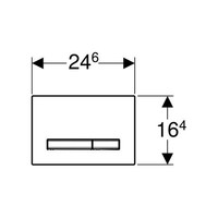 Bedieningsplaat Geberit Sigma 50 DF + DuoFresh Geurzuiveringssysteem Gitzwart