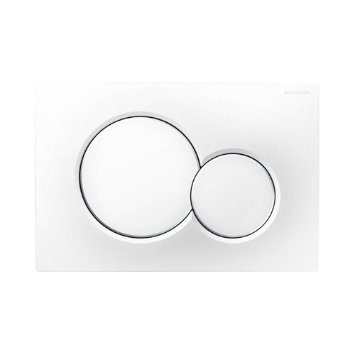 Bedieningsplaat Sigma by Geberit Frontbediening Mat Wit 