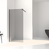 Aqua Splash Inloopdouche Aqua Splash Slim Rookglas Anti-Kalk Coating Black Chrome Profiel (zes varianten)