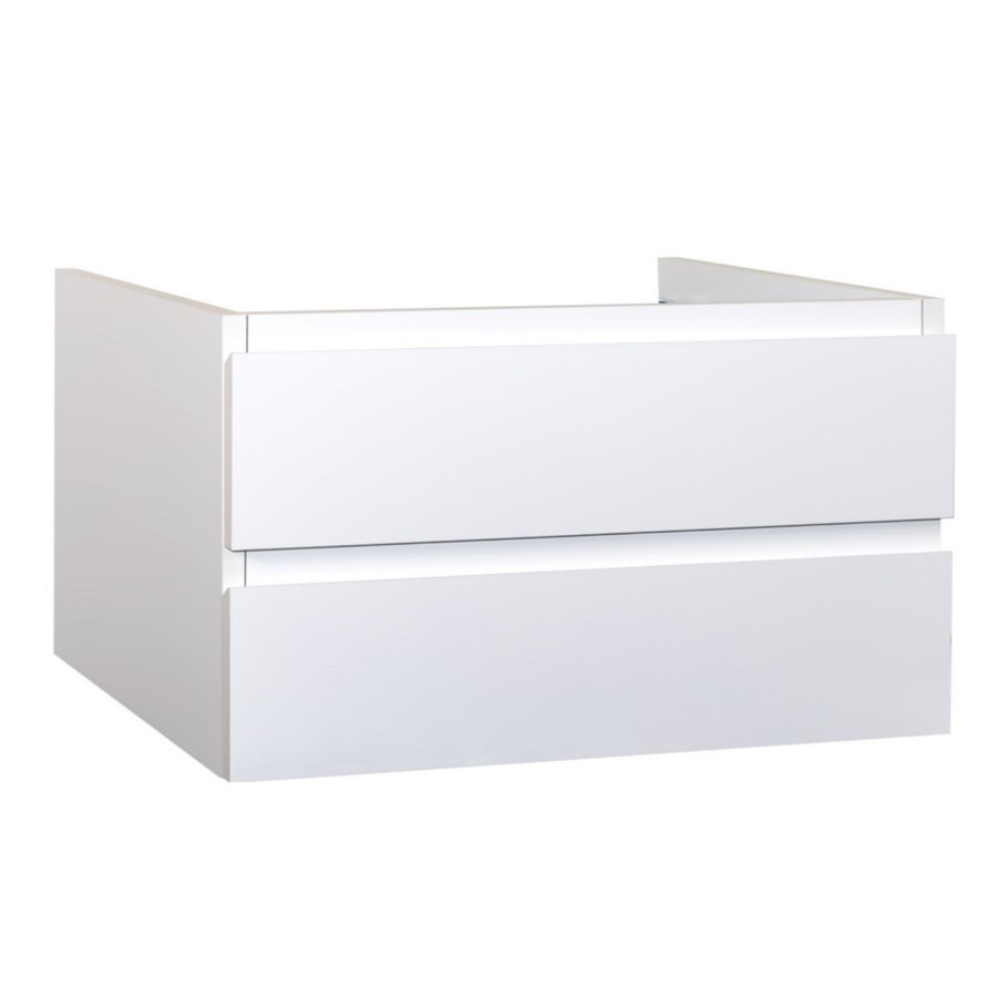 Onderkast Creavit Sally 120x45,5x50 cm Twee Soft-Close Lades Hoogglans Wit