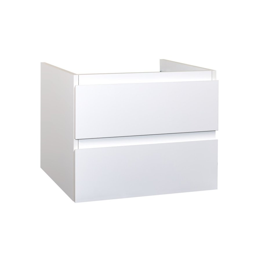 Onderkast Creavit Sally 80x45,5x50 cm Twee Soft-Close Lades Hoogglans Wit