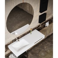 In Of Opbouwnis Boss & Wessing 89.5x29.5x8 cm met 2 Schappen Mat Zwart