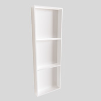 In Of Opbouwnis Boss & Wessing 89.5x29.5x8 cm met 3 Schappen Wit