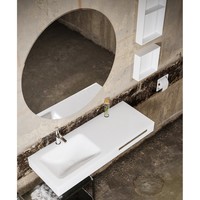 In Of Opbouwnis Boss & Wessing 89.5x29.5x8 cm met 3 Schappen Wit