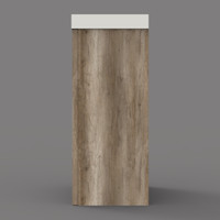 Fonteinkast BWS Canyon Oak met Marble Fontein Mat Wit