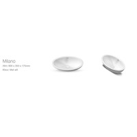 Wastafel EH Design Milano Solid Surface 600x350x175 mm Mat Wit