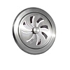 Ventilatierooster Weha Rond Afsluitbaar 12.5 cm RVS