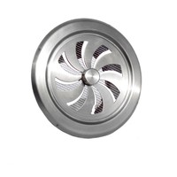 Ventilatierooster Weha Rond Afsluitbaar 12.5 cm RVS