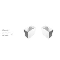 Fontein EH Design Vicenza Solid Surface 400x220x360 mm Mat Wit