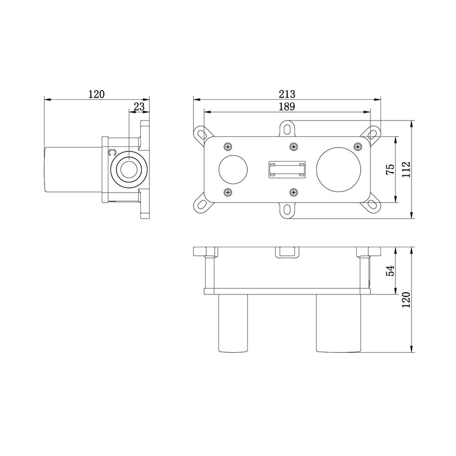Inbouw Wastafelmengkraan Brauer Copper Edition Coldstart Rechte Uitloop Halfronde Hendel Rechts Geborsteld Koper PVD Met Afdekplaat