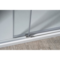 Nisdeur Sapho Volcano Schuifdeur 140x200 cm 8 mm Gecoat Glas Mat Zwart