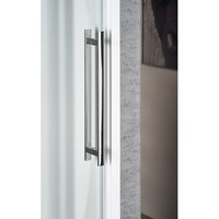 Nisdeur Sapho Volcano Schuifdeur 160x200 cm 8 mm Gecoat Glas Mat Zwart