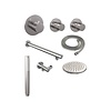 Brauer Thermostatisch Inbouwdoucheset Brauer Brushed 20cm Hoofddouche Wandarm Staafhanddouche Geborsteld Nikkel