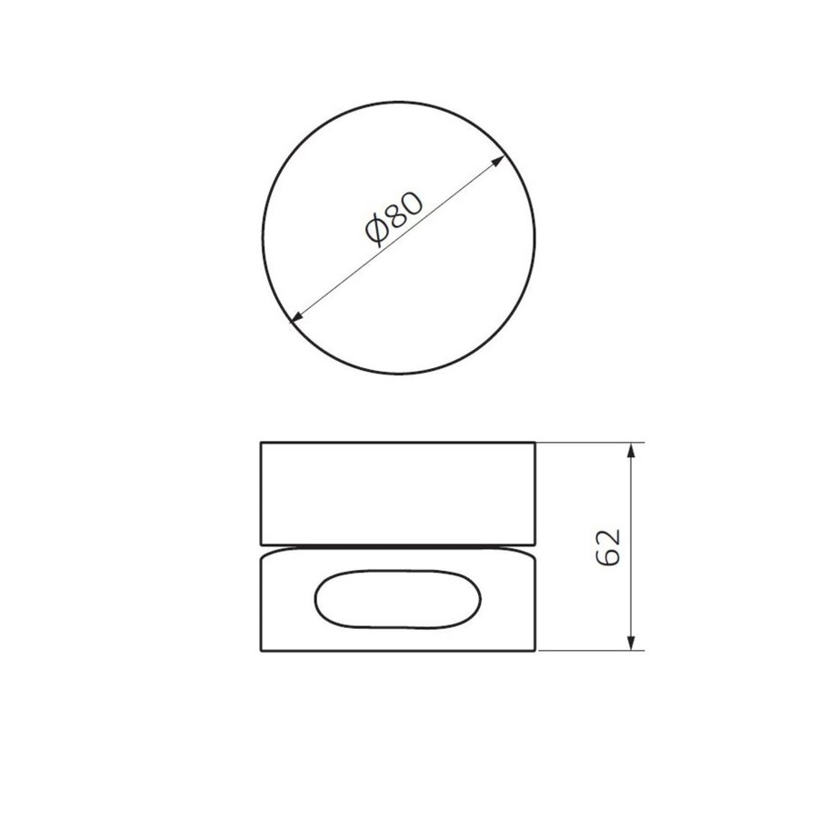 Inbouw Douchekraan GRB InCool 1-Wegs Messing Inox