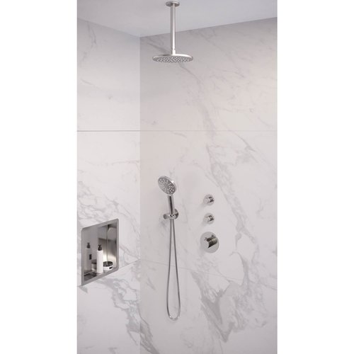 Thermostatisch Inbouwdoucheset Brauer Chrome 20cm Hoofddouche Plafondarm 3 Standen Handdouche Chroom 