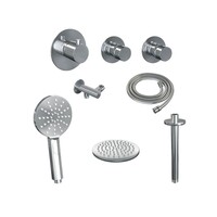 Thermostatisch Inbouwdoucheset Brauer Chrome 20cm Hoofddouche Plafondarm 3 Standen Handdouche Chroom