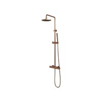 Regendouche Brauer Copper Showerpipe Met Thermostaat 20cm Koper