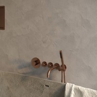 Inbouwthermostaatset Brauer Copper Incl Baduitloop en Staafhanddouche Koper