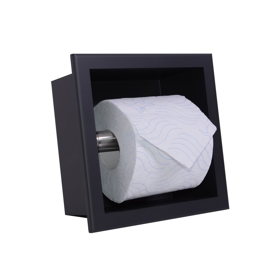 Inbouw Toiletrolhouder Boss & Wessing Mat Zwart