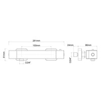 Opbouw Douchekraan Boss & Wessing Brilliant Thermostatisch Chroom