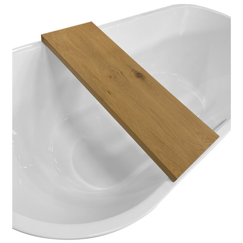 Badplank Boss & Wessing Wood Strak Design 80x20x3 cm Badrek Eikenhout 