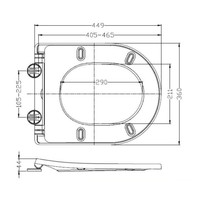 Wandcloset Boss & Wessing Vicente Rimless Diepspoel Mat Wit met Flatline Zitting Mat Zwart