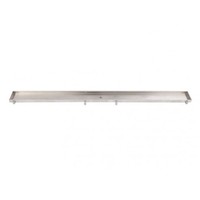 Tegelinlegrooster Brauer RVS Omkeerbaar tbv Douchegoot STD/W/PS 70x7 cm Inclusief Afstandhouders