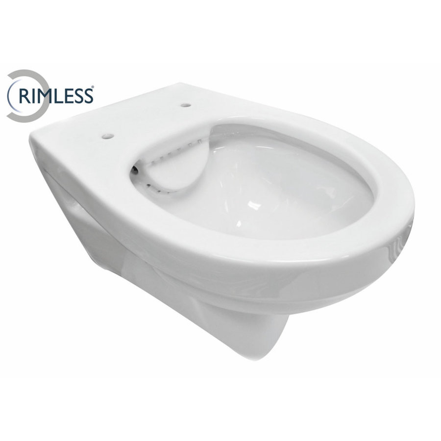 Wandcloset Wiesbaden Trevi Diepspoel 36,5x53x36 cm Keramiek Glanzend Wit