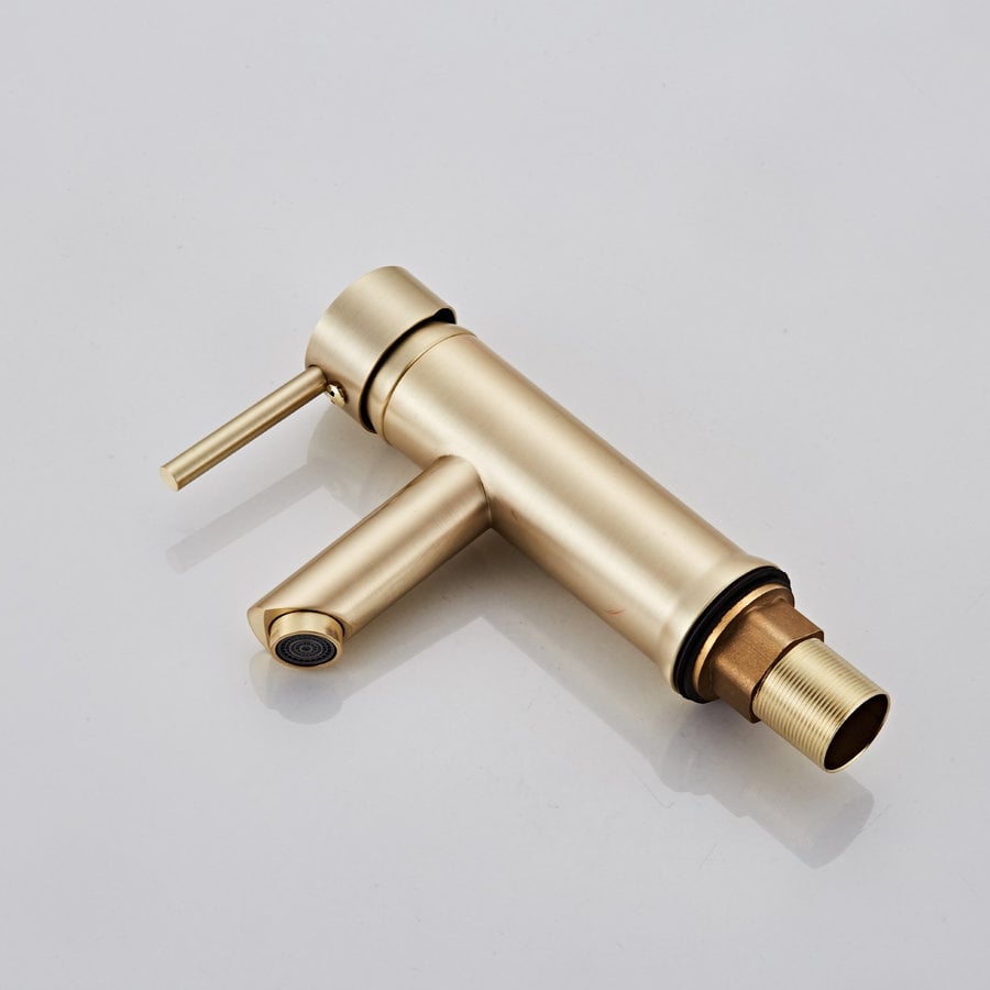 Wastafelkraan Boss & Wessing Gold Geborsteld Messing Mat Goud