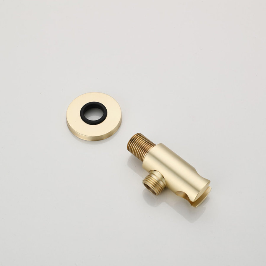 Handdouchehouder Boss & Wessing Gold Wandbevestiging Geborsteld Messing Mat Goud