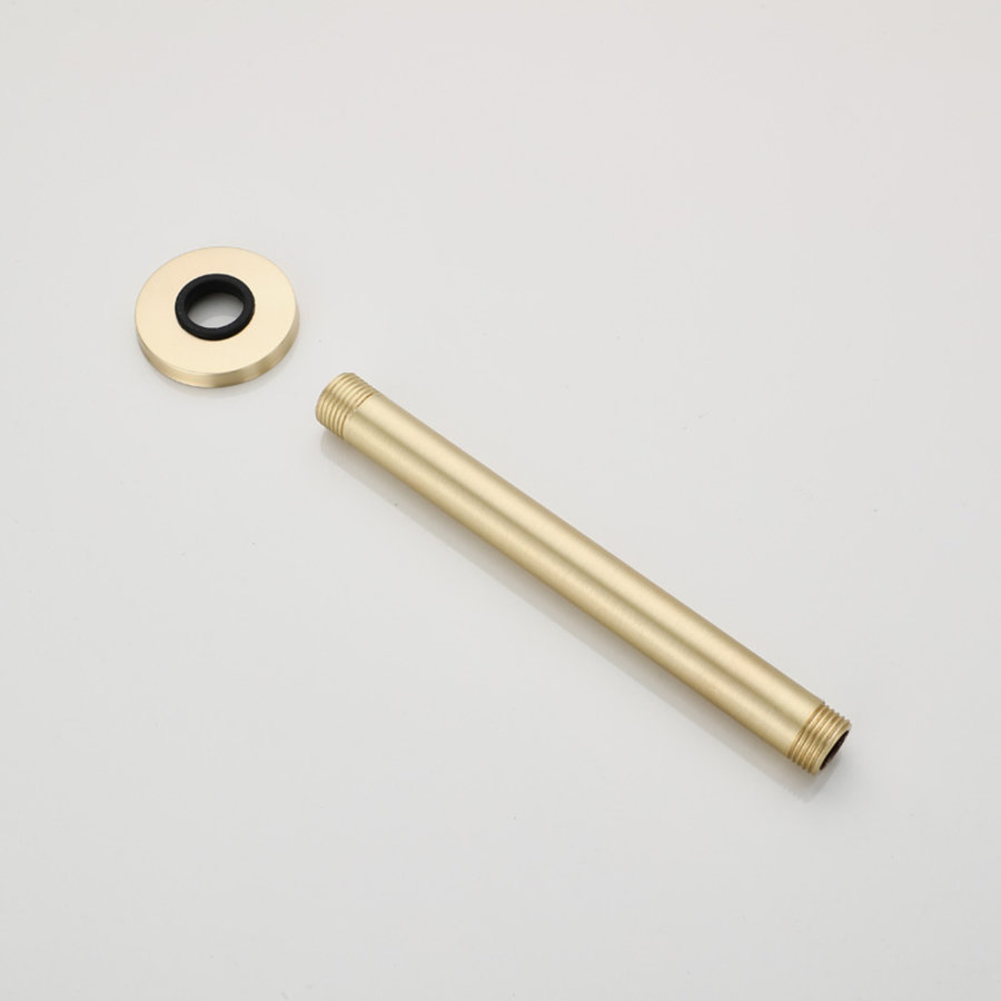 Plafonduitloop Boss & Wessing Gold Geborsteld Messing Mat Goud 20 cm