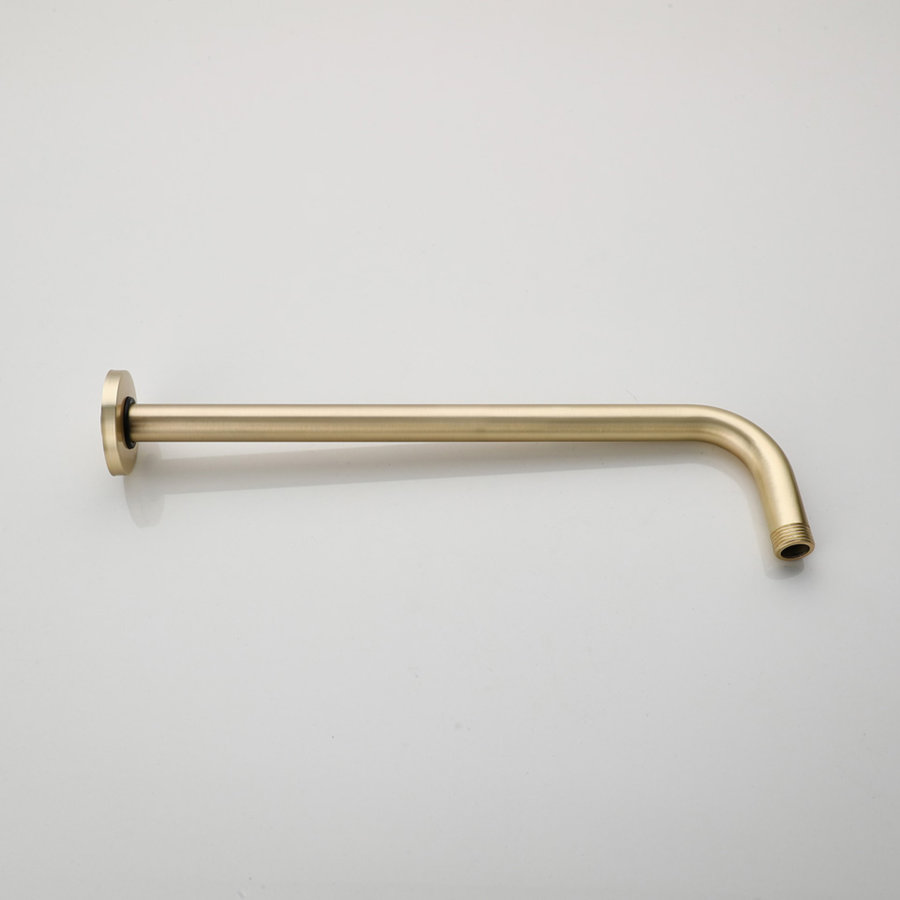 Wanduitloop Boss & Wessing Gold Geborsteld Messing Mat Goud 35 cm