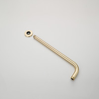 Wanduitloop Boss & Wessing Gold Geborsteld Messing Mat Goud 35 cm