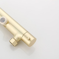 Opbouw Regendouche Set Boss & Wessing Gold Ronde Hoofddouche 20 cm Mat Goud