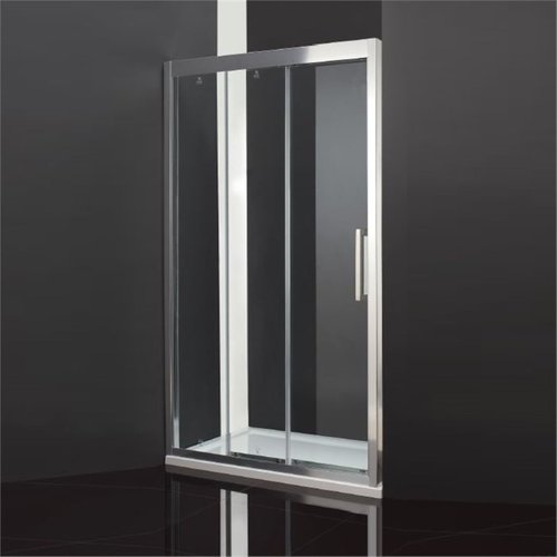 Schuifdeur Driedelig Boss & Wessing Linea 90x200 cm Chroom 