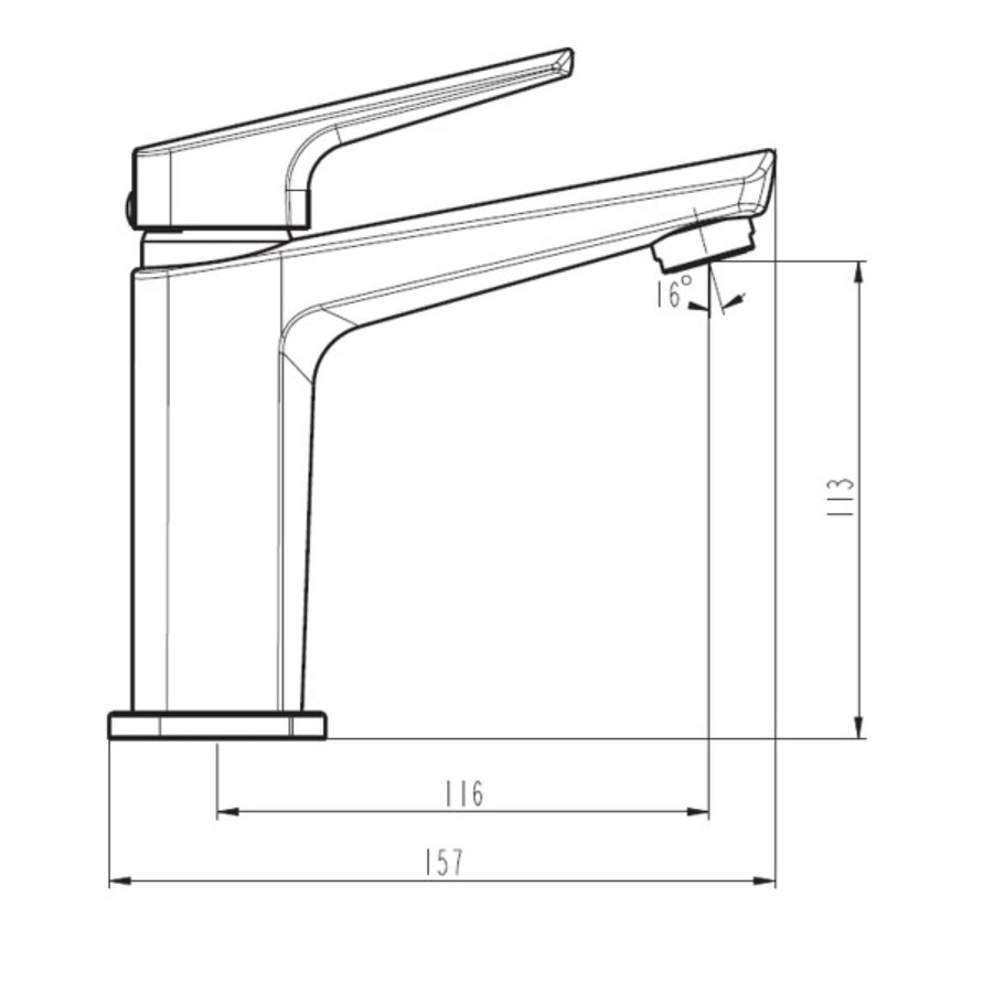 Wastafelkraan Schutte Raven Mengkraan E�ngreeps Zwart Met Click Waste